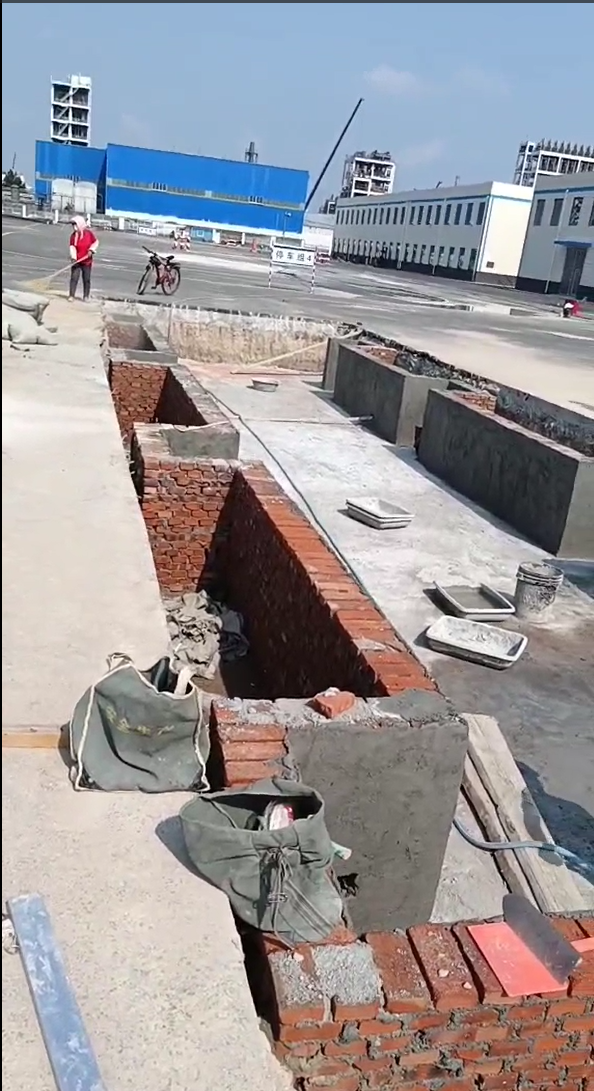 山东济南某化工企业施工现场